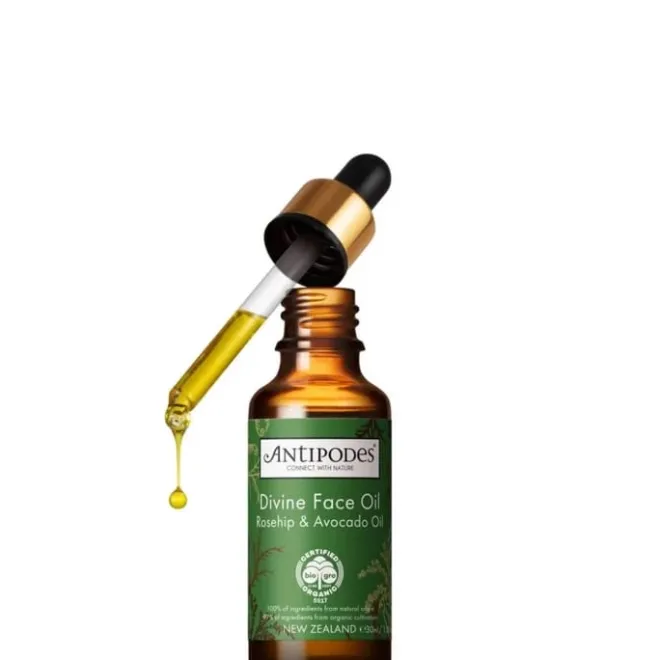 Soin Jour & Nuit|Soin Naturel & Ecoresponsable>Antipodes Divine Huile de Rose Musquée & Huile d'avocat Bio