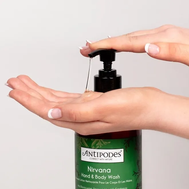 Soin Des Mains & Des Pieds|Gommage & Bain>Antipodes Nirvana Gel Nettoyant Mains et Corps