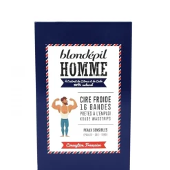 Soin Corps & Cheveux>Blondépil Homme                Cire Froide 16 Bandes