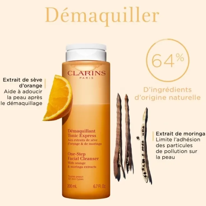 Démaquillant Visage|Soin Naturel & Ecoresponsable>CLARINS Démaquillant Tonic Express Toutes Peaux