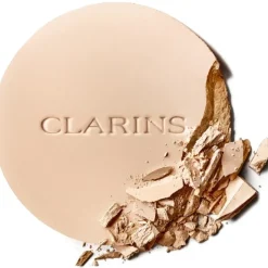 Poudre>CLARINS Ever Matte Compact Powder                Poudre Compacte Matifiante Infusée Au Lait De Pêcher
