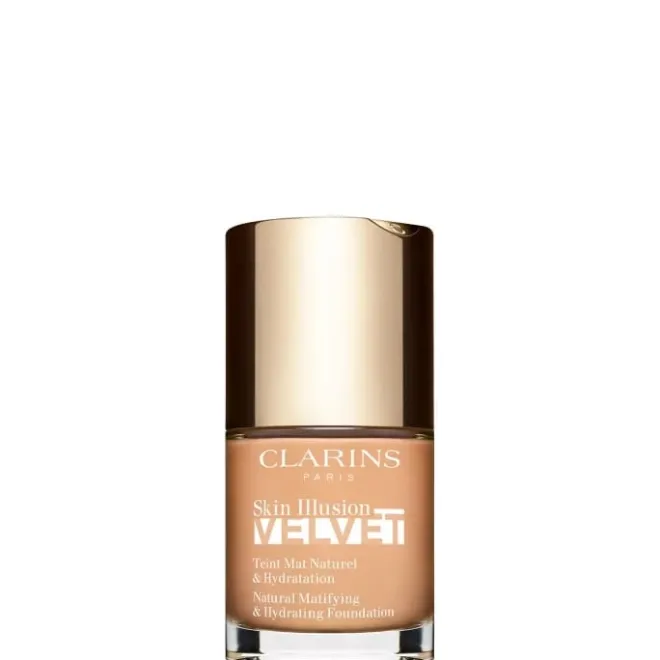 Fond De Teint>CLARINS Skin Illusion Velvet Fond de Teint Mat Naturel & Hydratation