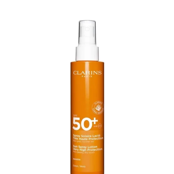 Protecteur Solaire>CLARINS Spray Solaire Lacté Très Haute Protection Corps SPF50+ Lait Solaire Corps