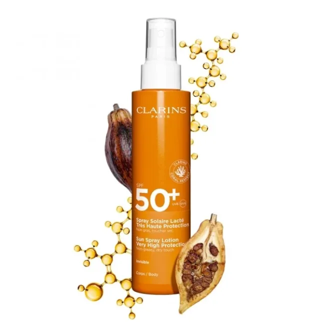 Protecteur Solaire>CLARINS Spray Solaire Lacté Très Haute Protection Corps SPF50+ Lait Solaire Corps