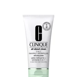 Nettoyant Visage>CLINIQUE All About Clean                Gelée Nettoyante + Exfoliante 2-en-1