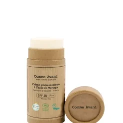 Protecteur Solaire|Soin Naturel & Ecoresponsable>Comme Avant Crème Solaire Minérale Naturelle Solide SPF25                A l'Huile de Moringa