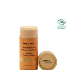 Eau De Soin & Déodorant|Soin Naturel & Ecoresponsable>Comme Avant Déodorant Solide Au Beurre De Cacao                Abricot & Fleurs de Cerisier