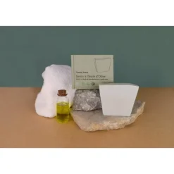 Gommage & Bain|Nettoyant Visage>Comme Avant Savon Naturel                A L'Huile d'Olive Enrichi en Huile de Baie de Laurier et Argile Verte