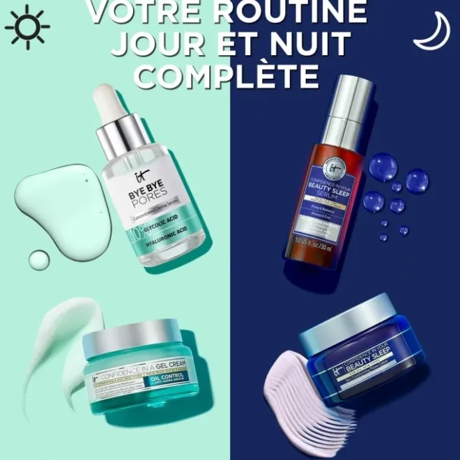 Soin De Nuit|Soin De Jour>It Cosmetics Confidence in a Gel Cream Gel-Crème Hydratant et Anti-âge pour les Peaux Mixtes à Grasses