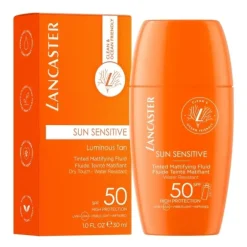 Protecteur Solaire|Préparation Au Bronzage>LANCASTER Sun Sensitive                Fluide Teinté & Matifiant SPF50