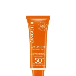 Protecteur Solaire>LANCASTER Sun Sensitive                 Fluide Lacté Non-Gras Visage SPF50
