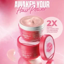 Routine Cheveux Ondulés & Bouclés>Les Secrets de Loly Pink Power Mask                Soin Restructurant Ultra Protéiné