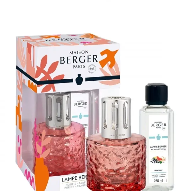 Coffret Maison|Lampe À Catalyse Maison Berger>Maison Berger Paris Mirage Corail Coffret Lampe Berger
