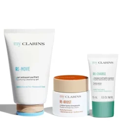 Coffrets Pour Elle>CLARINS My                Coffret Soin Visage - Routine Peau Nettoyée, Hydratée, Repulpée