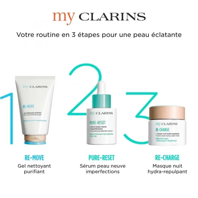 Masque|Soin Naturel & Ecoresponsable>CLARINS My RE-CHARGE Masque nuit hydra-repulpant - Toutes Peaux