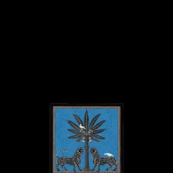 Accessoires Maison>Ortigia Sicilia Ortigia                Plateau Carré Bleu en Laque