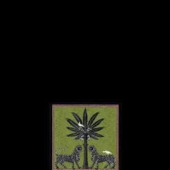 Accessoires Maison>Ortigia Sicilia Ortigia                Plateau Carré Vert en Laque