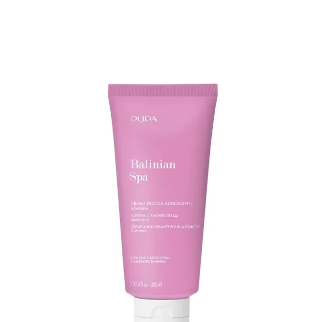Gommage & Bain>Pupa Balinian Spa Crème Adoucissante Pour la Douche à Base de Sel Blanc de Bali et d’Extrait de Nymphéa.
