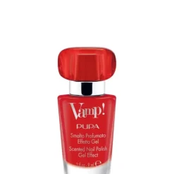 Vernis À Ongles>Pupa Vamp! Vernis à Ongles Parfumé Effett Gel                Vernis parfumé effet gel à la fragrance rouge