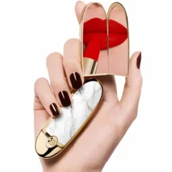 Rouge À Lèvres & Laque>GUERLAIN Rouge G de                L'écrin Bijou Double Miroir - Le Rouge à Lèvres Soin Personnalisable