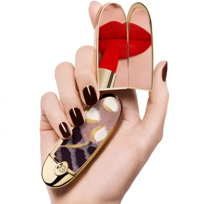 Rouge À Lèvres & Laque>GUERLAIN Rouge G de Majestic Feathers L’Écrin Bijou Double Miroir - Songbird