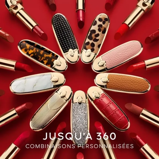 Rouge À Lèvres & Laque>GUERLAIN Rouge G de Majestic Feathers L’Écrin Bijou Double Miroir - Songbird