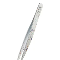 Accessoire Soin>Rubis Pince Classique Action Painting Blanche                Pince à Épiler Professionnelle pour les Sourcils