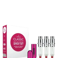 Accessoire Parfum>Travalo                Coffret Vaporisateur de Sac Rechargeable Rose